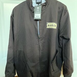 Oasis Men's Dark Brown Bomber Jacket